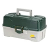 Kép 1/4 - PLANO Three-Tray Tackle Box Green horgász láda