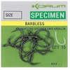 Kép 1/4 - KORUM XPERT SPECIMEN Barbless horog 10-es