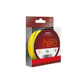 DELPHIN HERO 4 fluo sárga 0,25mm/16,8kg/117m fonott zsinór