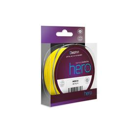 DELPHIN HERO 8 fluo sárga 0,18mm/13,20kg/300m fonott zsinór