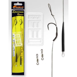 CARP ACADEMY Snowmen Rig Teflon 6-os méret 2db/cs Előkötött horog