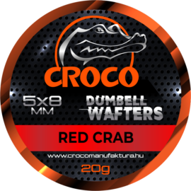 CROCO Dumbell Wafters RED CRAB 5×8mm