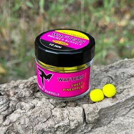 FEEDERMÁNIA Wafters Twisted Boilies & Barrels 10mm Sweet Pineapple