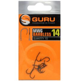 GURU MWG Hook size 12 Barbless/Eyed szakáll nélküli horog