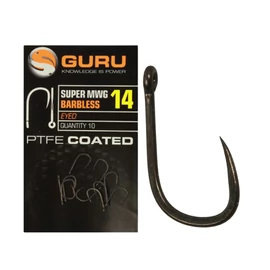 GURU Super MWG Hook Size 12 Barbless/Eyed szakáll nélküli horog