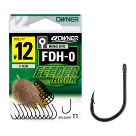 OWNER FDH-0 8-as szakállas feeder horog 