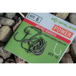 KORUM XPERT POWER Micro Barbed horog 10-es
