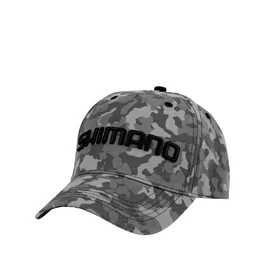 SHIMANO Cap Grey Camo baseball sapka