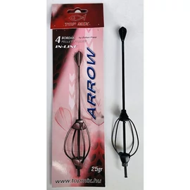 TOP MIX Négybordás arrow method feeder kosár 25g