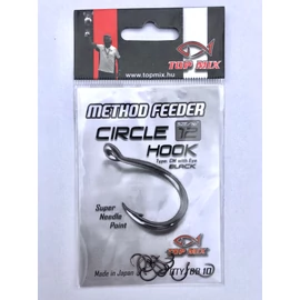 TOP MIX Method feeder Circle hook #12 horog