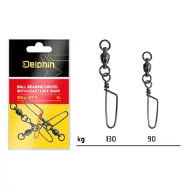 DELPHIN Forgóval ellátott coastlock kapocs 3db/90kg