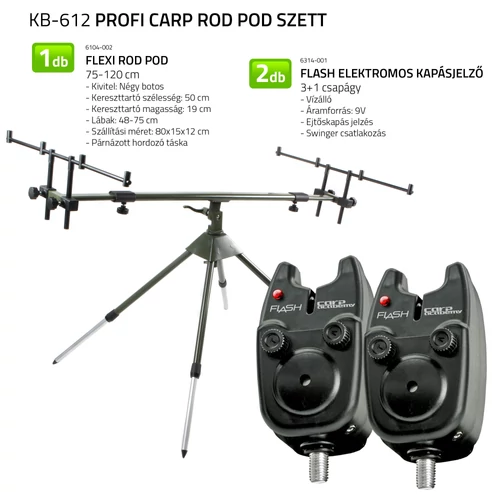 CARP ACADEMY Profi Carp Rod Pod szett
