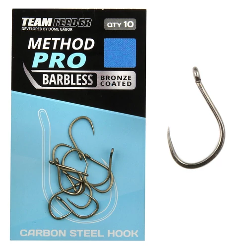 BY DÖME TEAM FEEDER Method Pro szakáll nélküli horog 8-as
