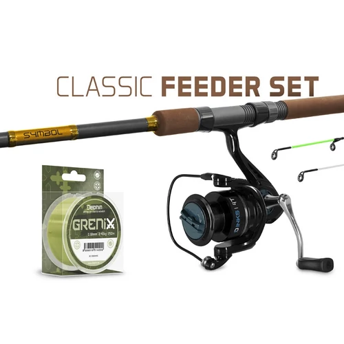 DELPHIN CLASSIC Feeder szett 360cm/120g+4T+0,203mm