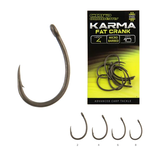 CARP ACADEMY KARMA Fat Crank 6-os pontyozó horog