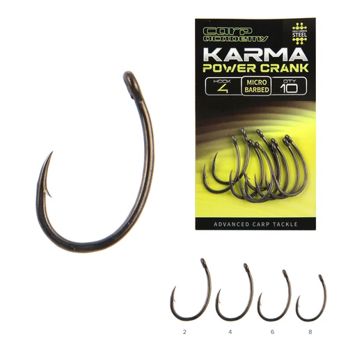 CARP ACADEMY KARMA Power Crank 6-os pontyozó horog