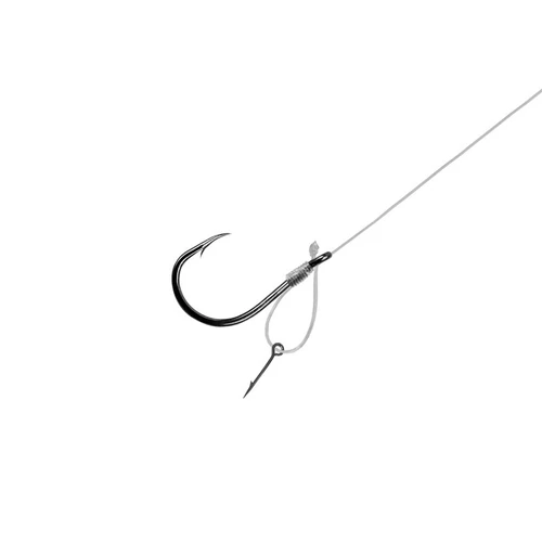 DELPHIN FLR D-rig 8cm/0,22mm/BARB#8/Sting7mm kötött horog