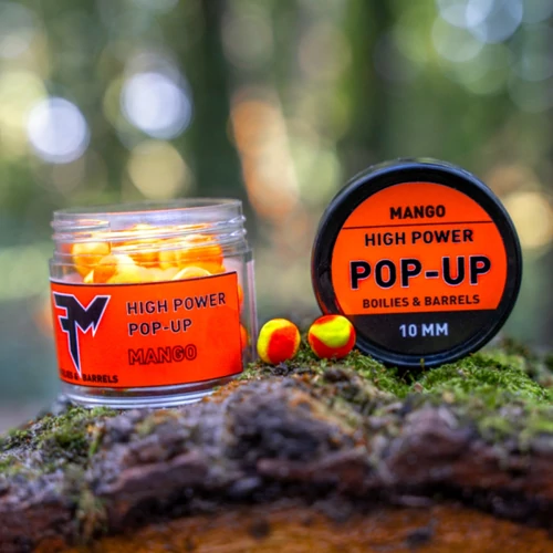 FEEDERMÁNIA HIGH POWER POP-UP BOILIES&BARRELS 10mm MANGÓ