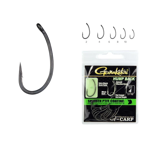 GAMAKATSU G-Carp Hump Back 10-es pontyozó horog