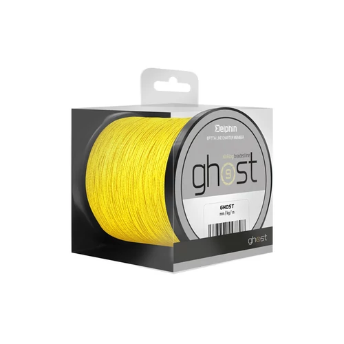 DELPHIN GHOST 8+1 sárga 0,18mm/9,1kg/200m Süllyedő pontyozó főzsinór