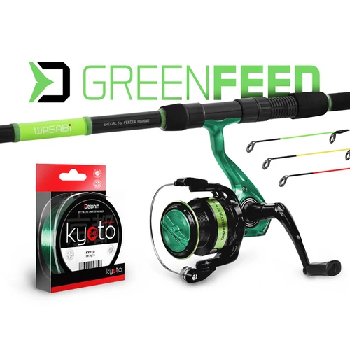 DELPHIN GreenFEED feeder szett 360cm/100g+4T+0,26mm