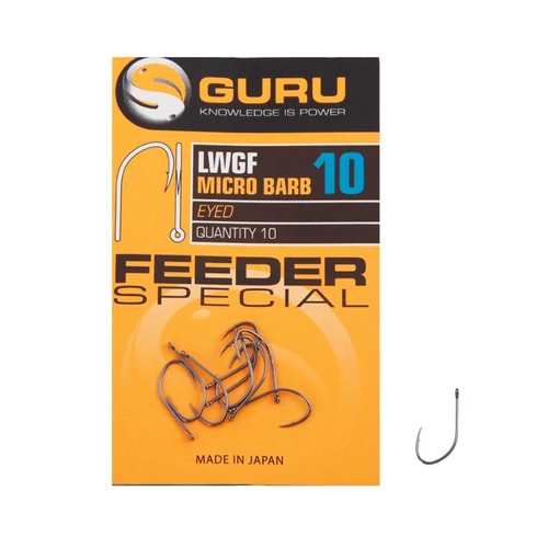 GURU LWG Feeder Special Eyed Size 12 szakállas horog