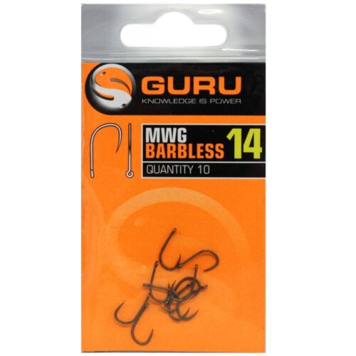 GURU MWG Hook size 10 Barbless/Eyed szakáll nélküli horog