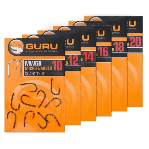 GURU MWG Hook size 10 Barbed/Eyed szakállas horog