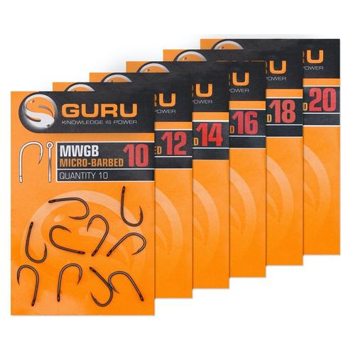 GURU MWG Hook size 12 Barbed/Eyed szakállas horog