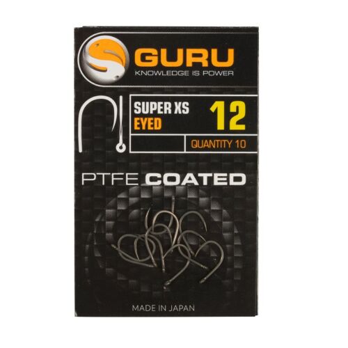 GURU Super XS Size 8 Barbless/Eyed szakáll nélküli horog