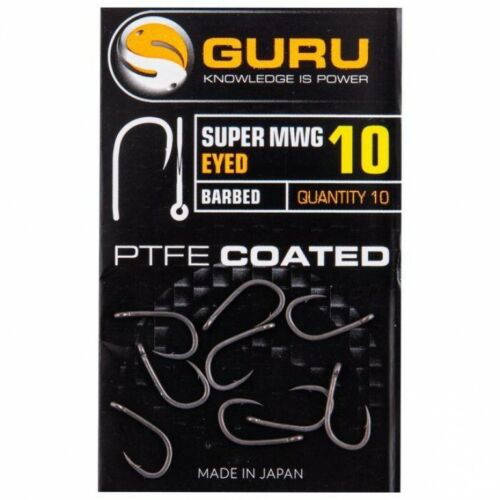 GURU Super MWG Size 10 Barbed/Eyed szakállas horog