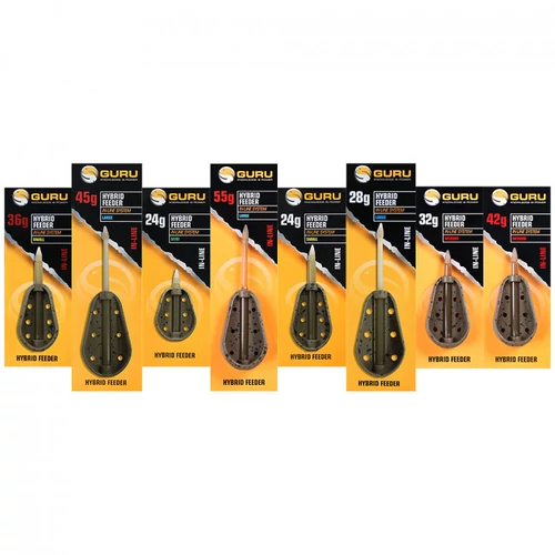 GURU Hybrid feeder Inline feeder kosár Medium 42g