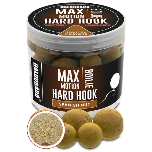 HALDORÁDÓ MAX MOTION Boilie Hard Hook Wafter 16, 20 mm - Spanyol Mogyoró