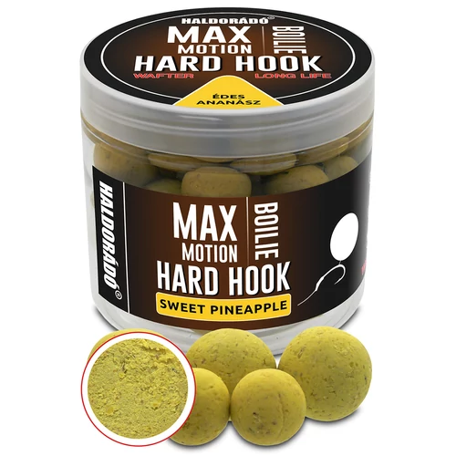 HALDORÁDÓ MAX MOTION Boilie Hard Hook Wafter 16, 20 mm - Édes Ananász