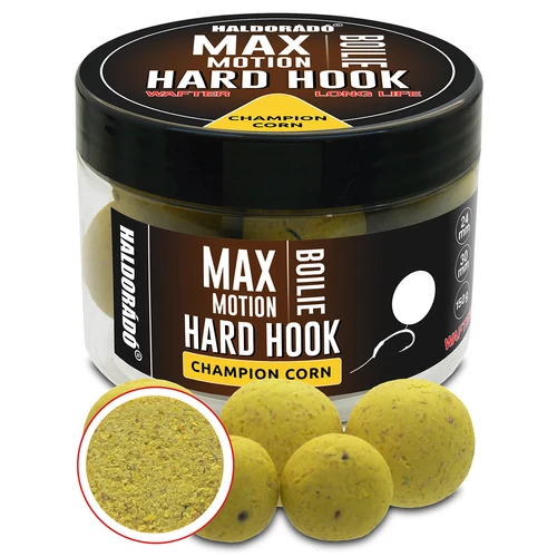 HALDORÁDÓ MAX MOTION Boilie Hard Hook Wafter 24, 30 mm - Champion Corn
