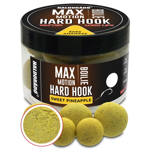 HALDORÁDÓ MAX MOTION Boilie Hard Hook Wafter 24, 30 mm - Édes Ananász