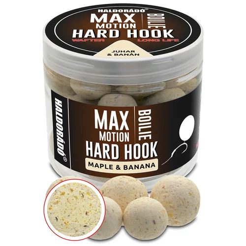 HALDORÁDÓ MAX MOTION Boilie Hard Hook Wafter 16, 20 mm - Juhar & Banán