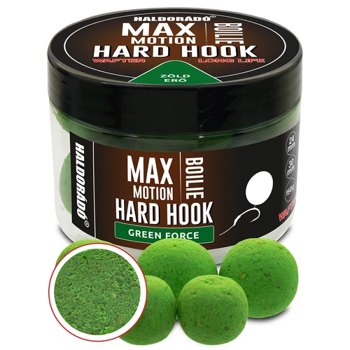 HALDORÁDÓ MAX MOTION Boilie Hard Hook Wafter 24, 30 mm - Green Force