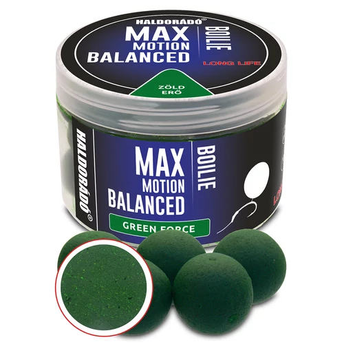 HALDORÁDÓ MAX MOTION Boilie Balanced 20 mm - Green Force