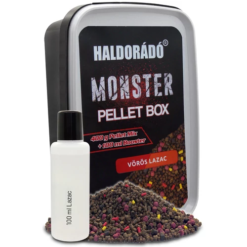 HALDORÁDÓ MONSTER Pellet Box - Vörös Lazac