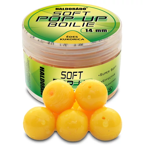 HALDORÁDÓ Super Soft Pop Up Boilie 14mm - Édes Kukorica