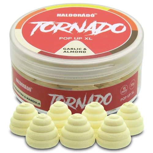 HALDORÁDÓ TORNADO Pop Up XL 15 mm - Fokhagyma & Mandula