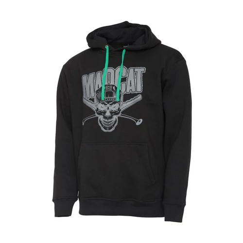 MADCAT Skull Hoodie Black L-es kapucnis pulóver