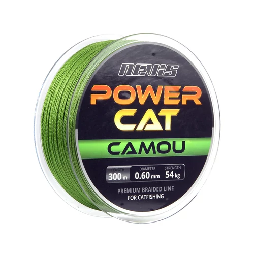 NEVIS Powercat Camou 300m/0.40mm fonott zsínór