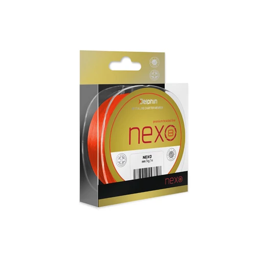 DELPHIN NEXO 8 Fluo Narancsszínű 0,10mm/6,2kg/300m Fonott Zsinór