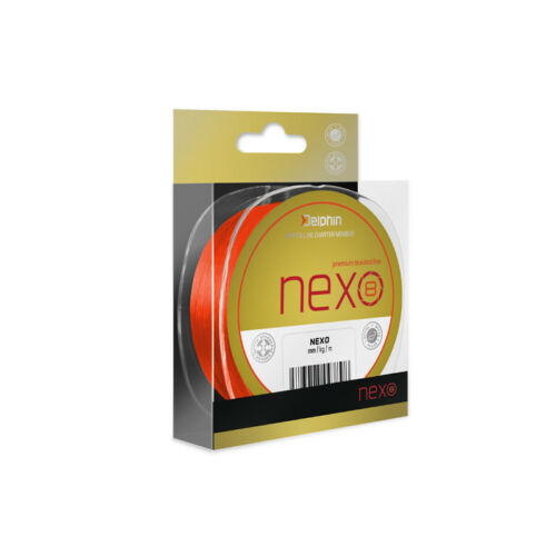 DELPHIN NEXO 8 Fluo Narancsszínű Fonott Zsinór 0,12mm/16.5Lbs/300m