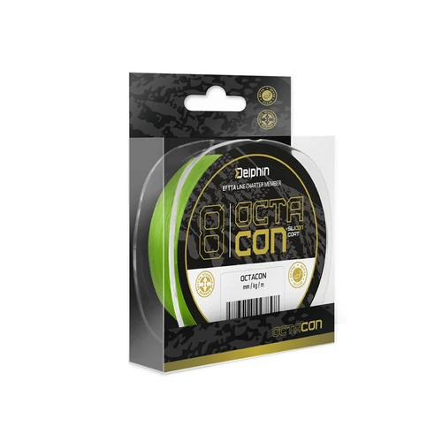 DELPHIN OctaCON fluo zöld 0,16mm/10,0kg/135m fonott zsínór