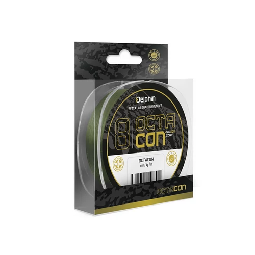 DELPHIN OctaCON zöld 0,12mm/7,5kg/135m fonott zsínór