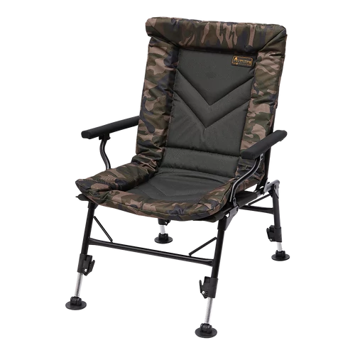PROLOGIC AVENGER COMFORT CAMO CHAIR W/ARMRESTS & COVERS 140KG Horgász szék