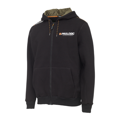 PROLOGIC EDEN ZIP HOODIE L-es fekete kapucnis pulóver